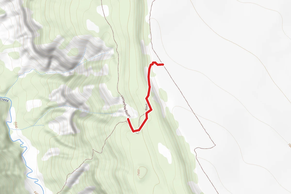 Roubideau Area Trail route map