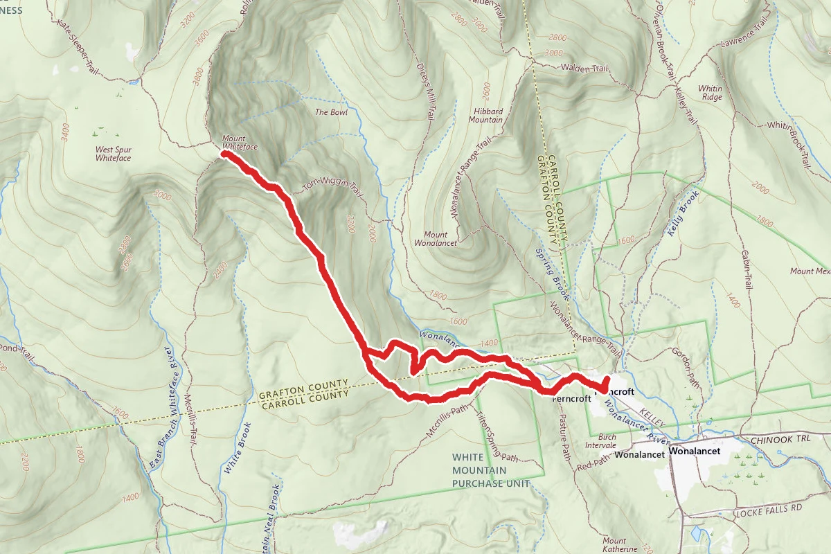 Mount Whiteface via Blueberry Ledge Trail