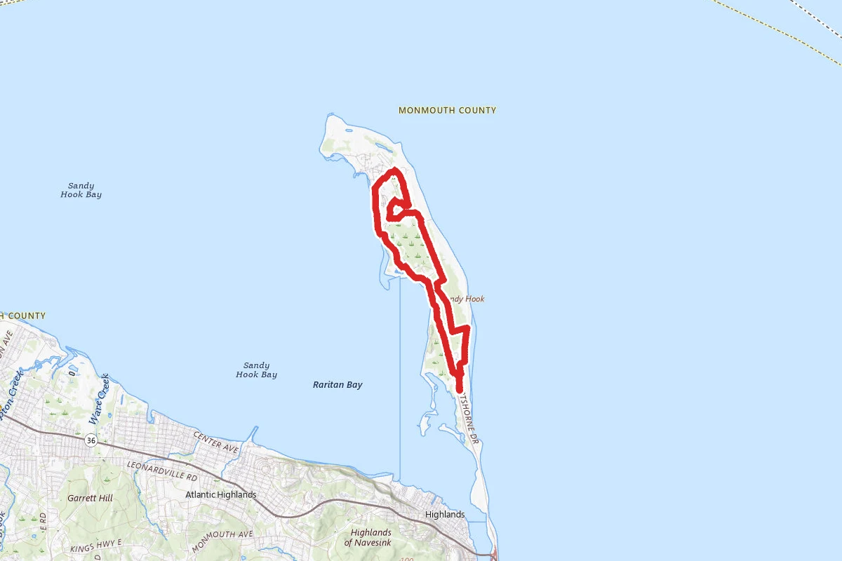 Sandy Hook Hiking Trail