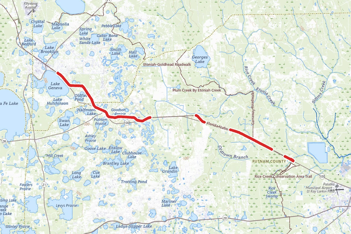 Palatka-Lake Butler State Trail
