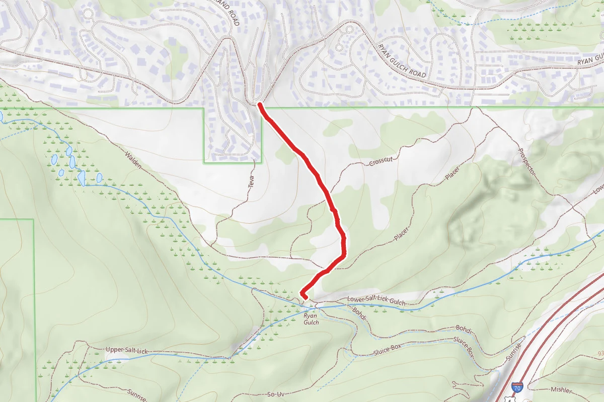 Creek Trail route map