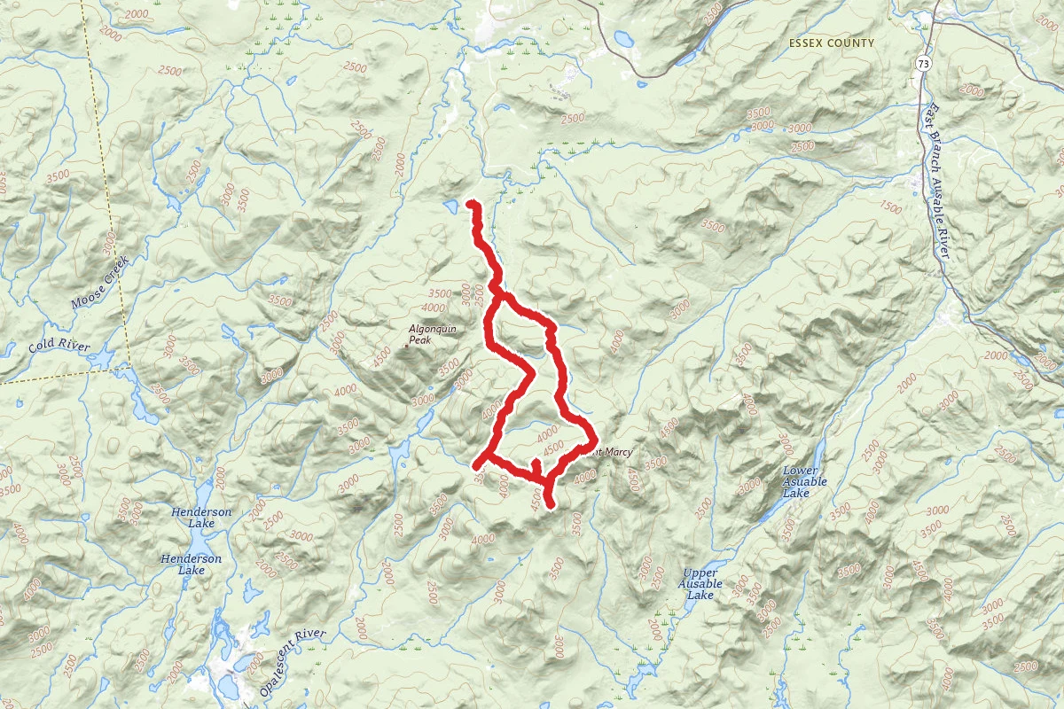 Mount Skylight, Mount Marcy, and Gray Peak Loop Trail