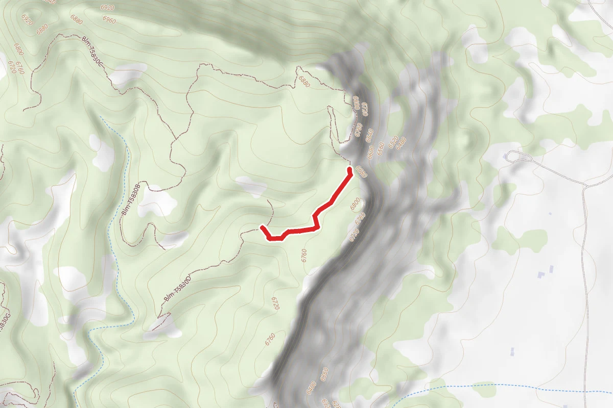 Fred Garza Memorial Trail route map