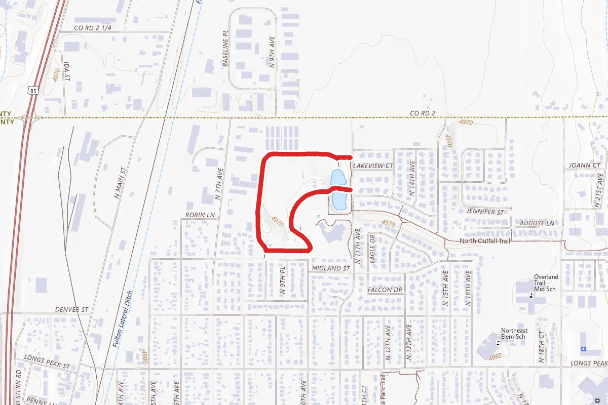 Brighton Park Trail route map
