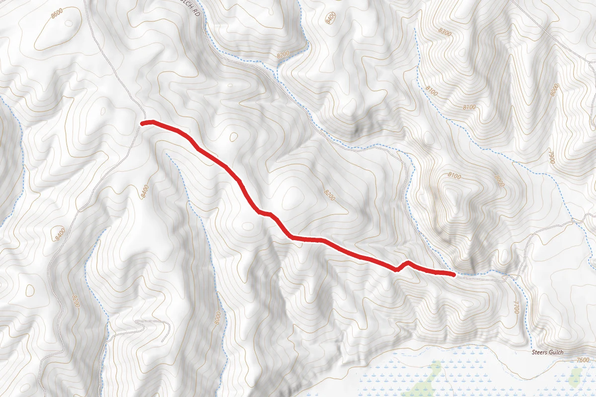 Antelope Timber Sale Road route map