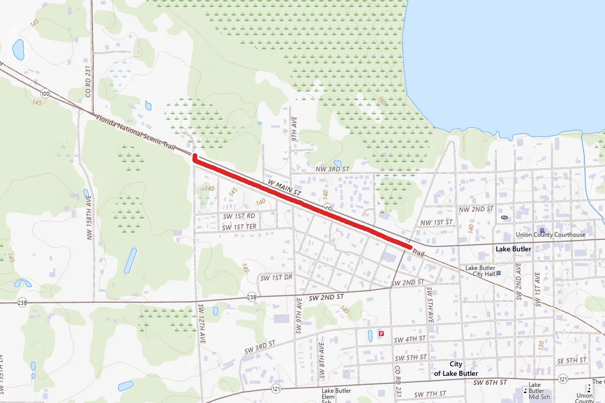 Palatka-Lake Butler State Trail