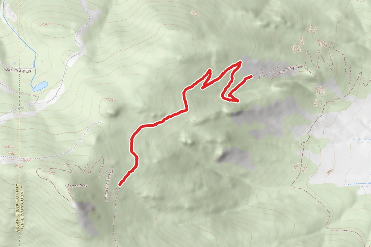 Too Long Trail route map