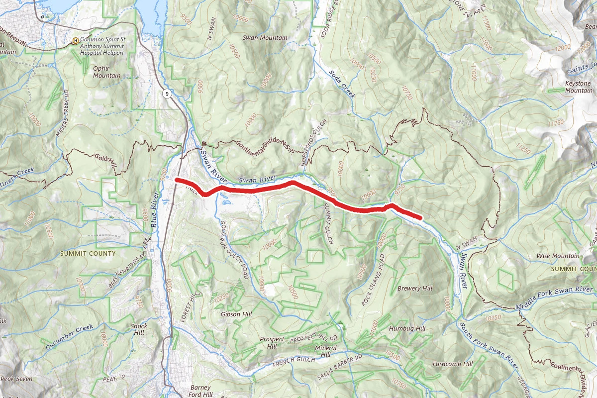 Tiger Road route map