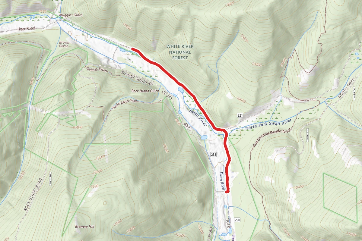 Tiger Road route map