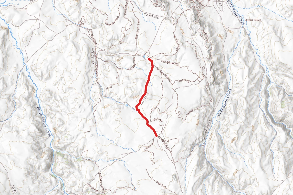 Powerline Connector Road route map