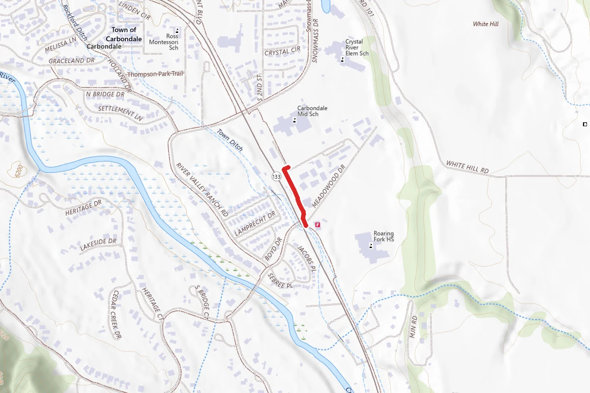 Crystal Valley Trail route map