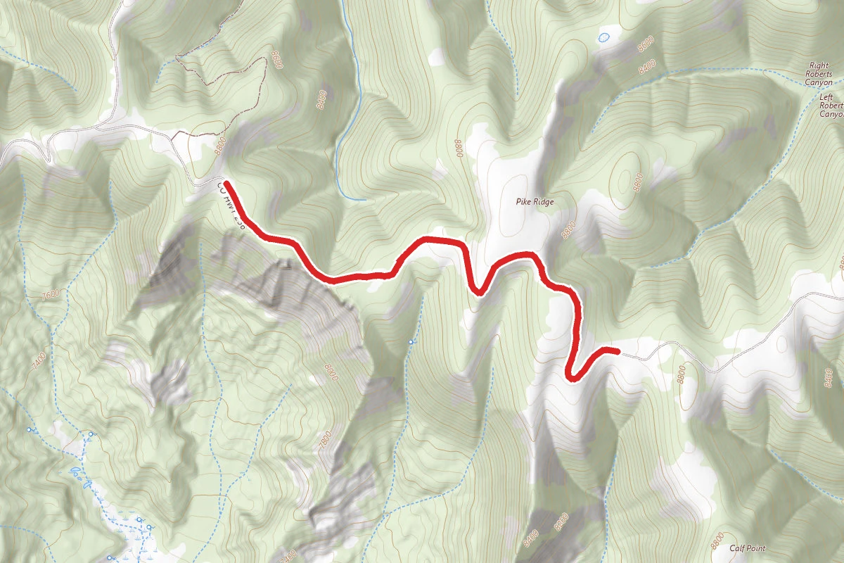 Garfield County Road 256 route map