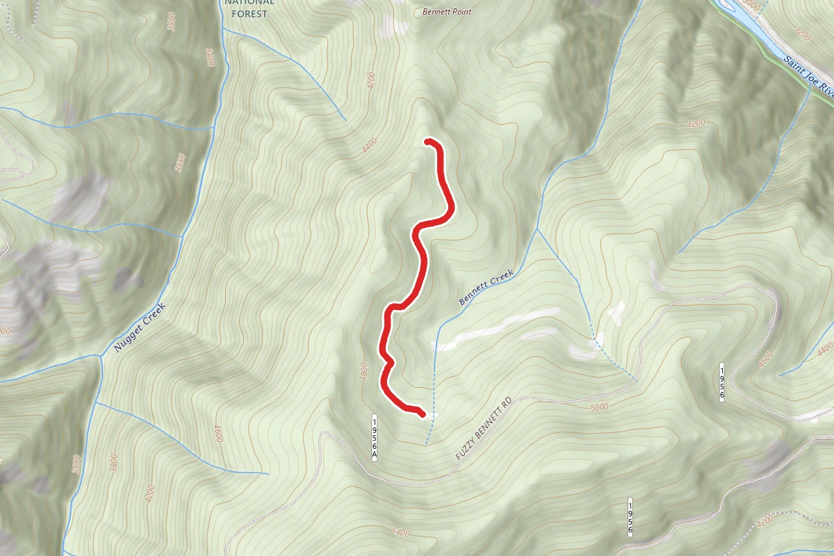St Joe Face (West) Ohv