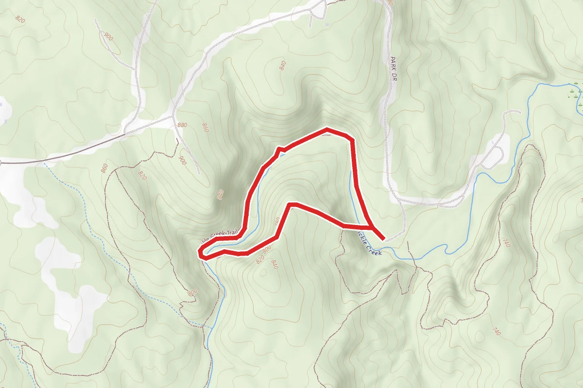 Pickle Creek Loop to Whispering Pines Trail