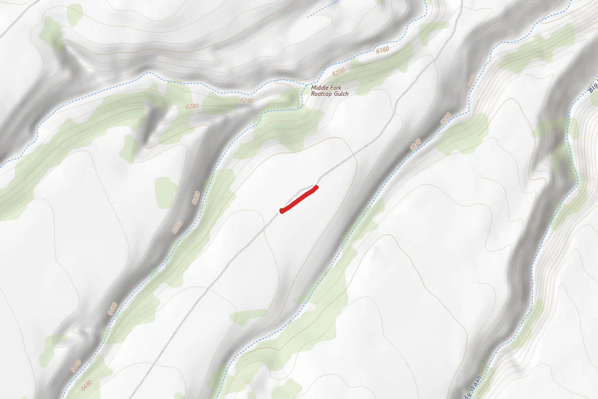 Sandy Wash Overlook 2 Road route map