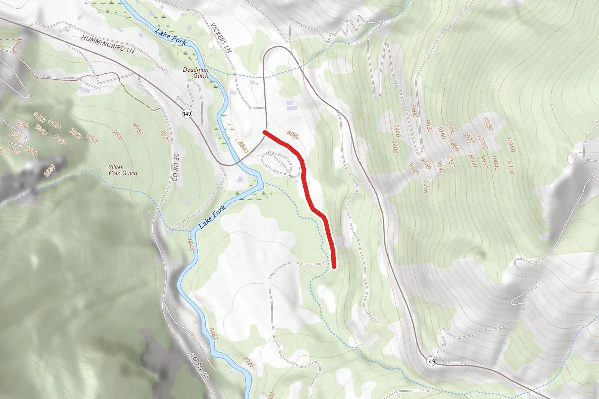 Lake to Lake Trail route map