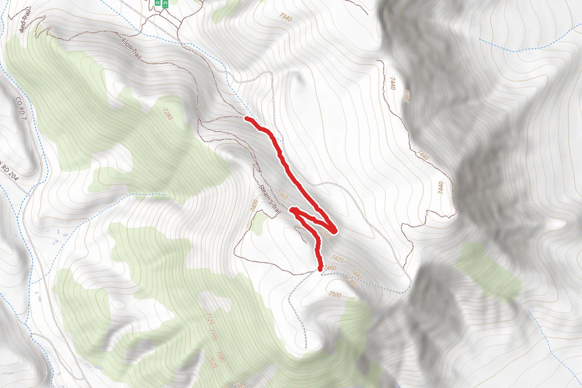 Sidewinder Trail route map