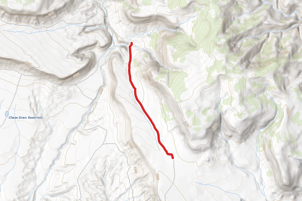 Chase Draw Loop route map
