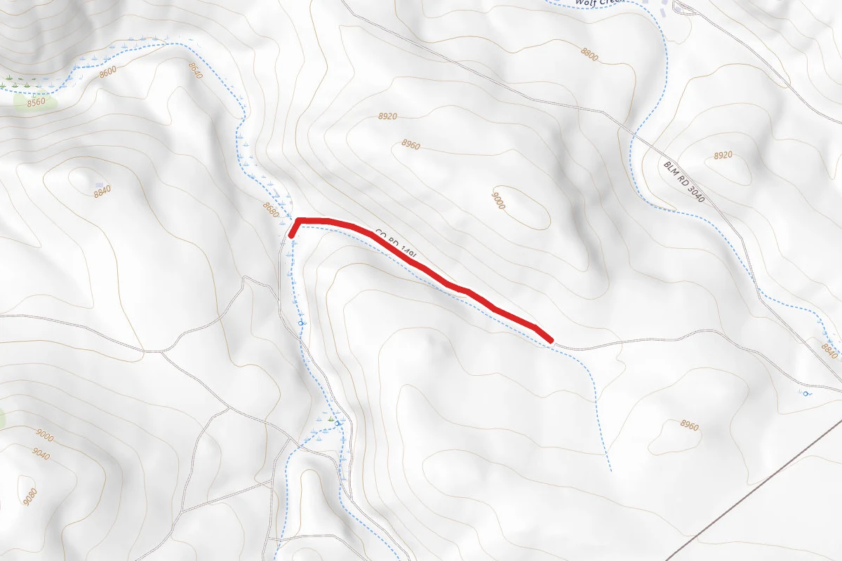 Spencer Schoolhouse Road route map