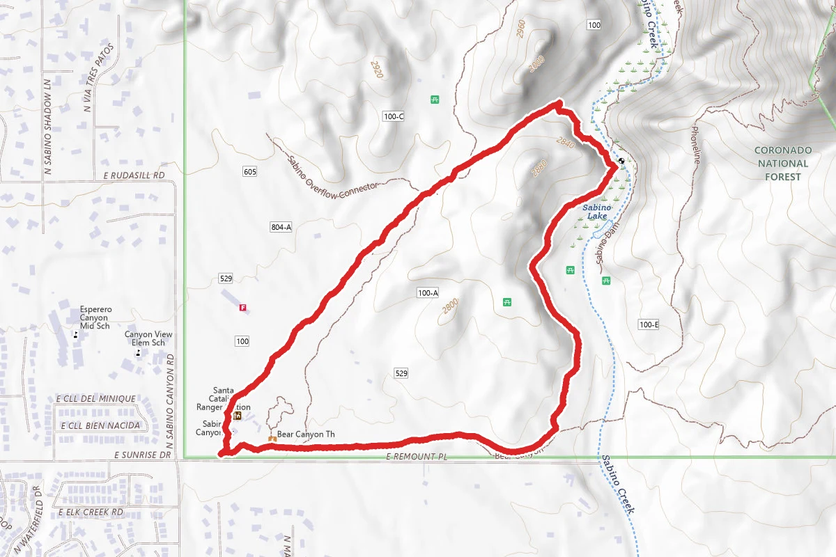 Sabino Lake Loop
