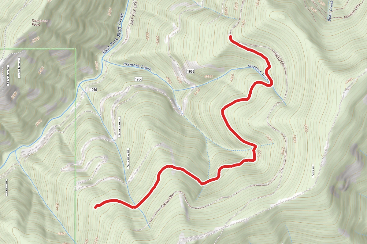 Siamese Ohv route map