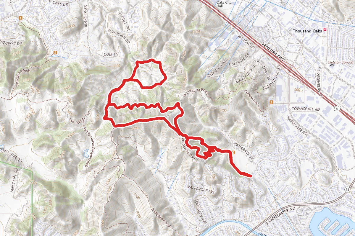 Triunfo Park Conejo Crest Loop Trail