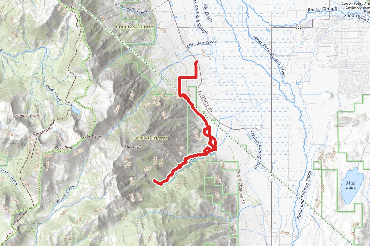Fay Canyon-Luther Creek Trail