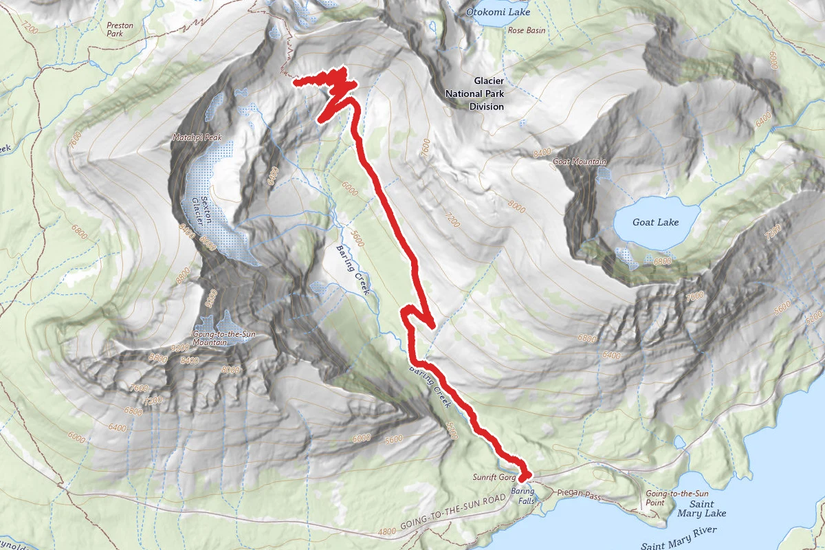 Siyeh Pass Trail