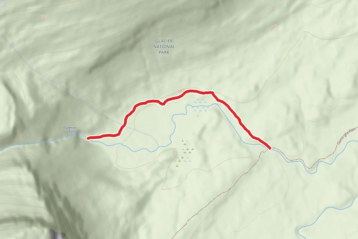 Florence Falls route map