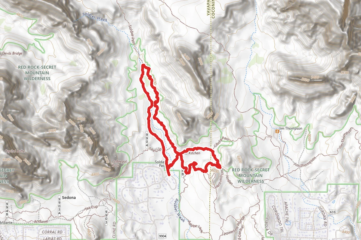 Soldier Pass and Jordan Trail Loop