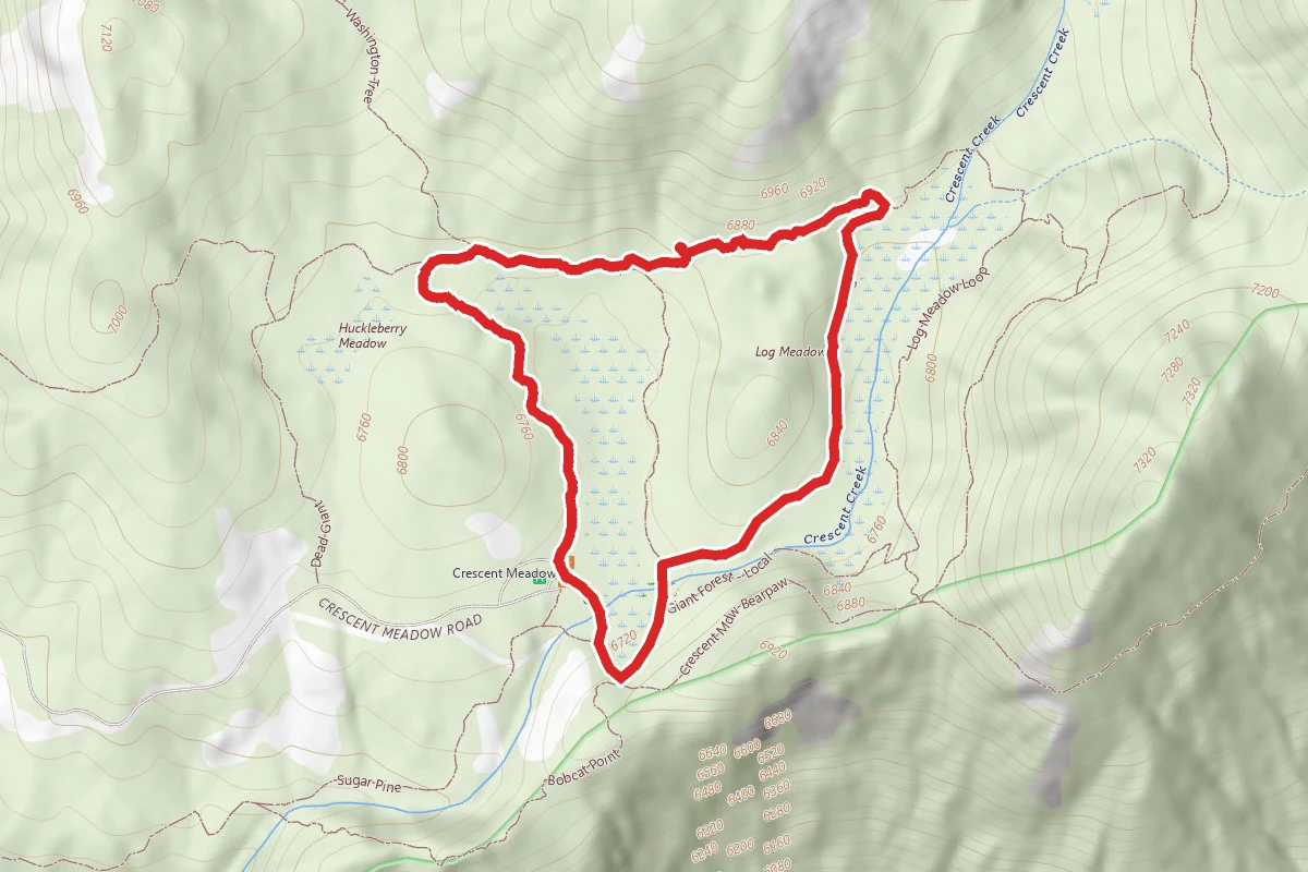 Crescent and Log Meadows Trail