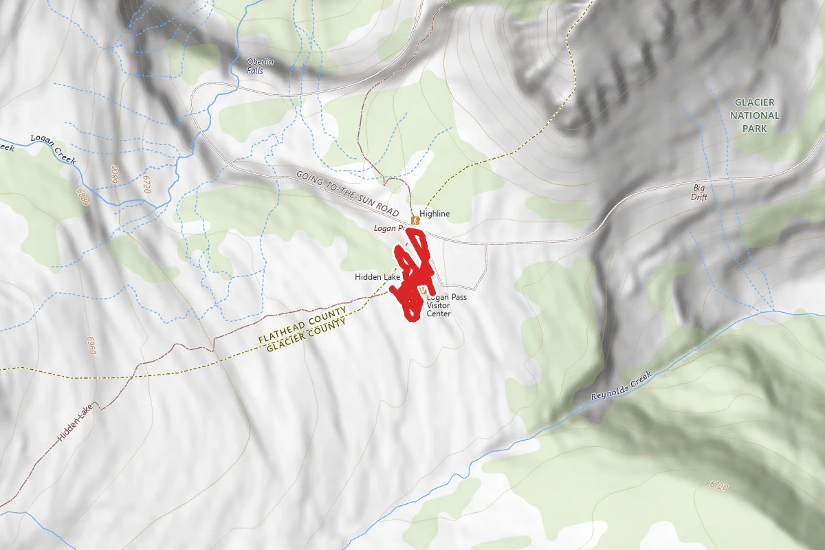 Logan Pass Visitor Center Trails