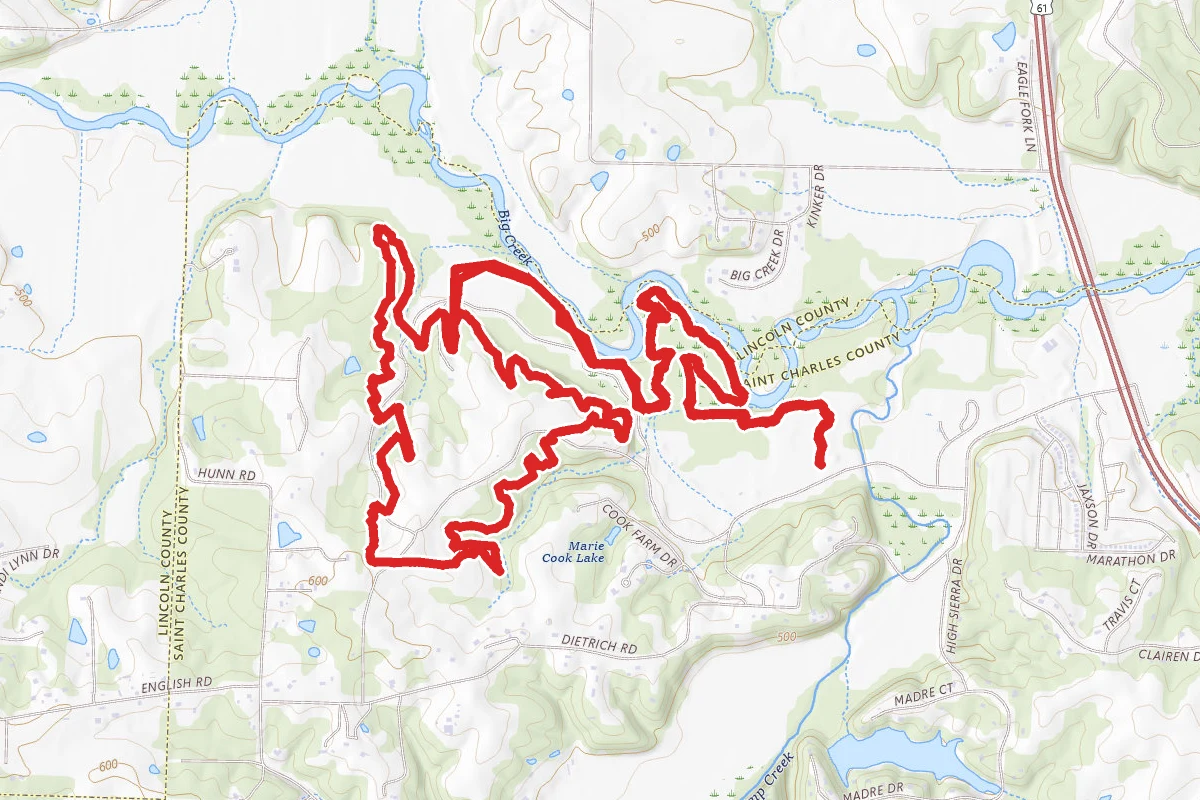 Indian Camp Creek Park Trail