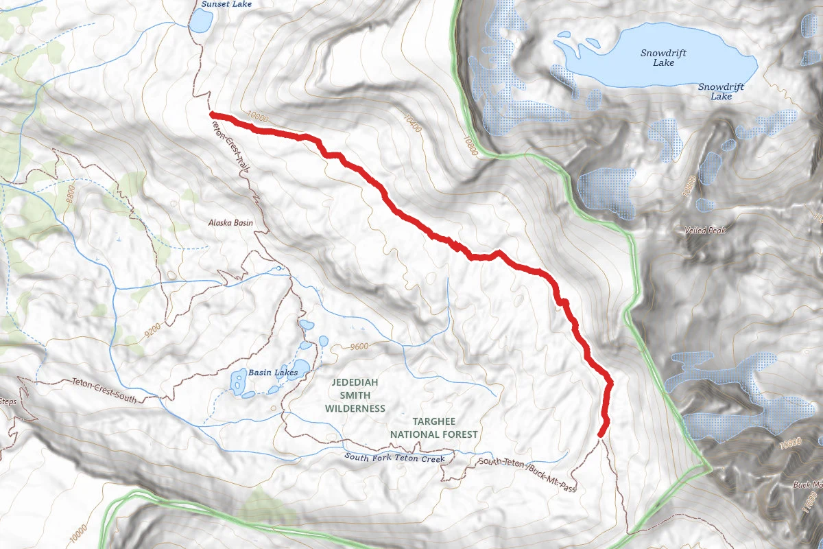 Alaska Basin Shelf Trail
