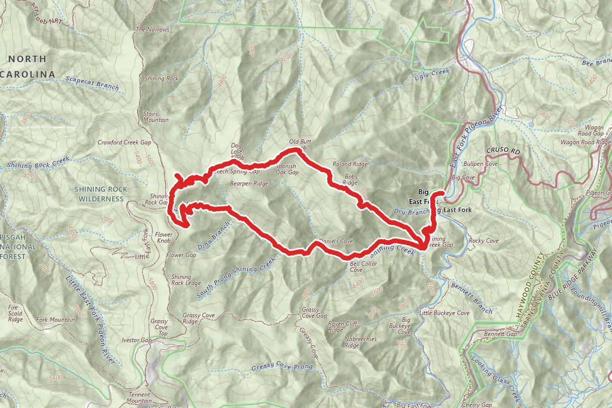 Shining Creek-Old Butt Knob Loop Trail