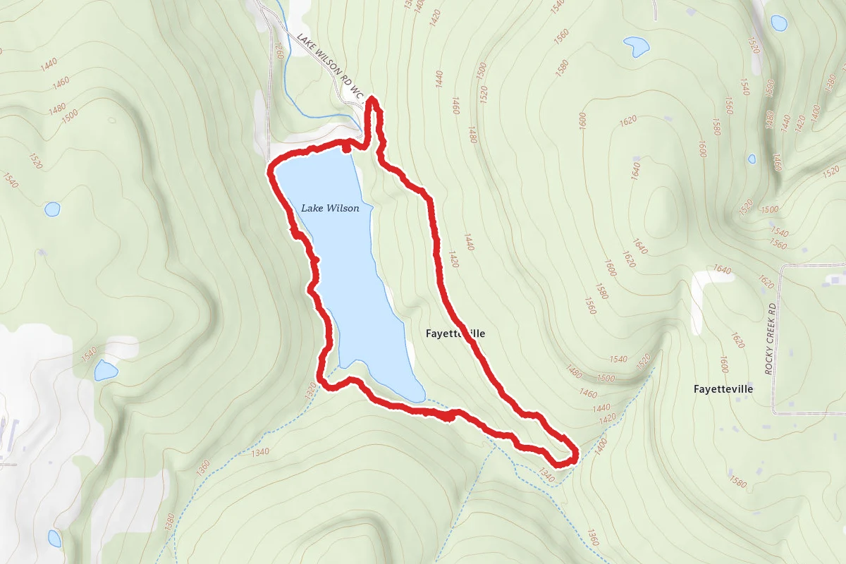 Joe Clark Trail at Lake Wilson