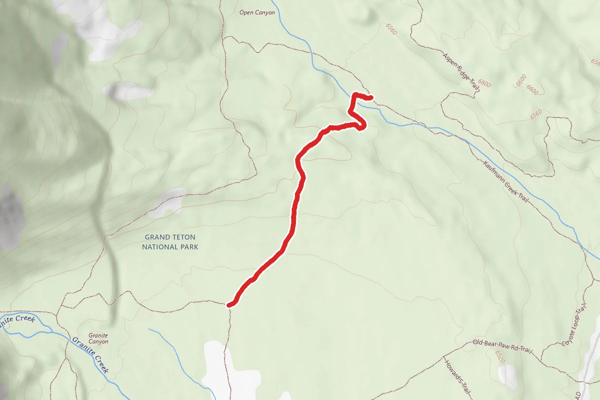 Elk Loop Trail route map