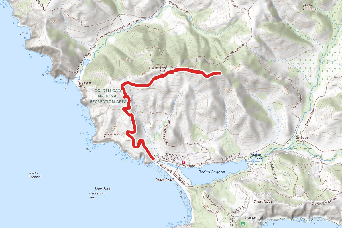 Rodeo Beach to Hill 88
