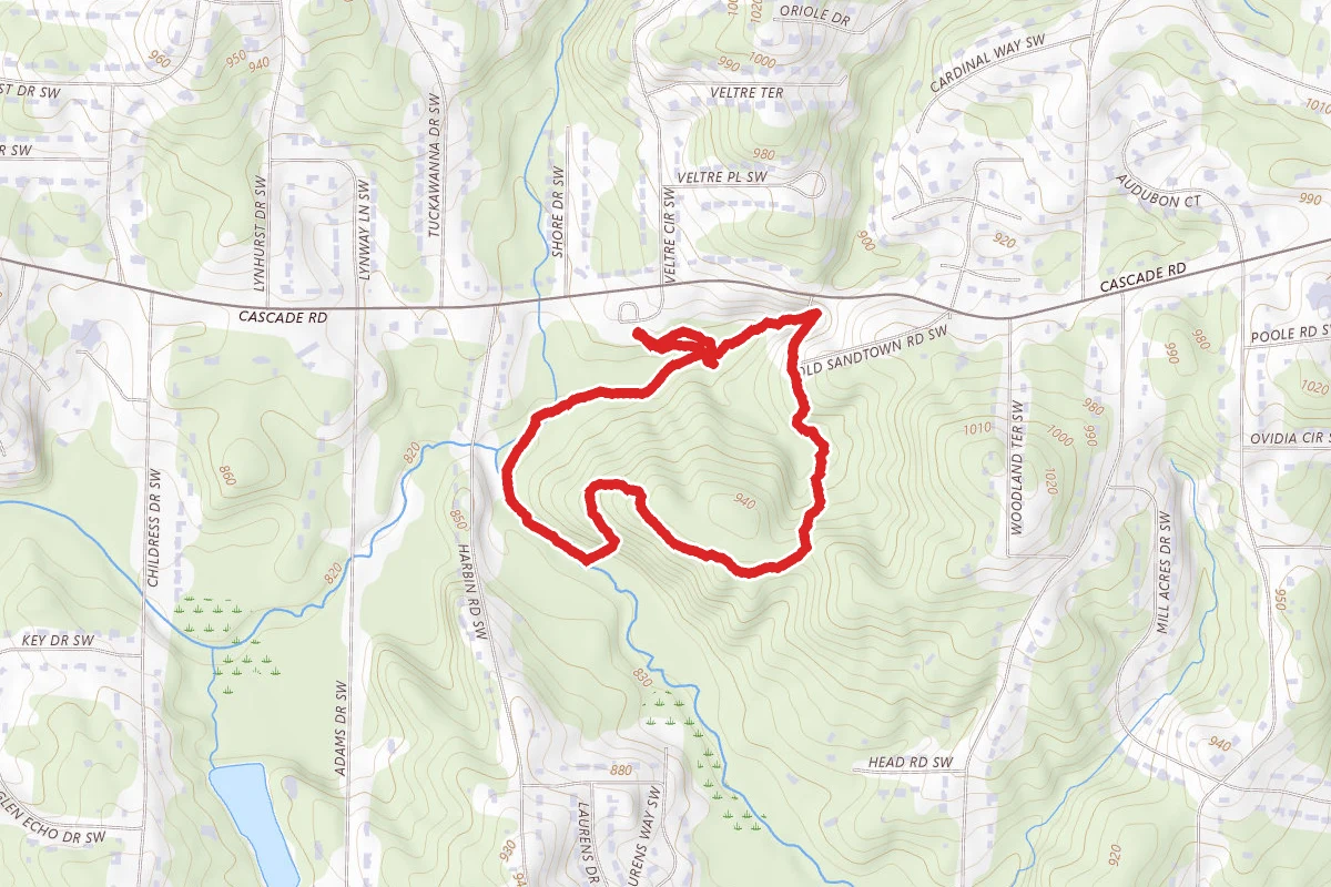 Cascade Springs Nature Preserve Outer Loop