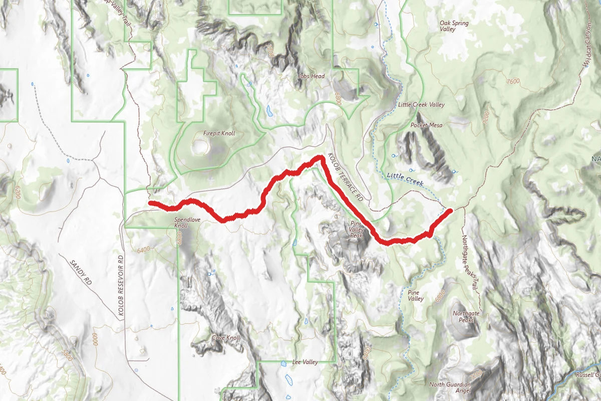 Connector Trail route map