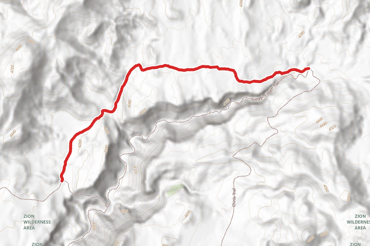 Chinle Trail route map