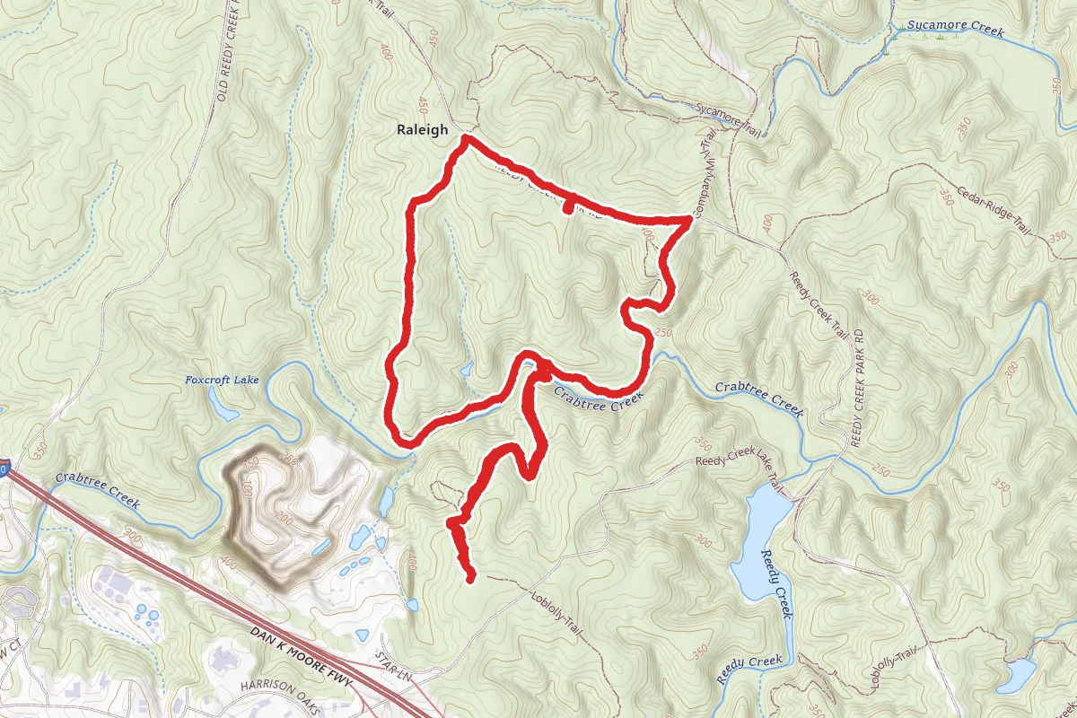 Company Mill Trail to Reedy Creek Trail Loop