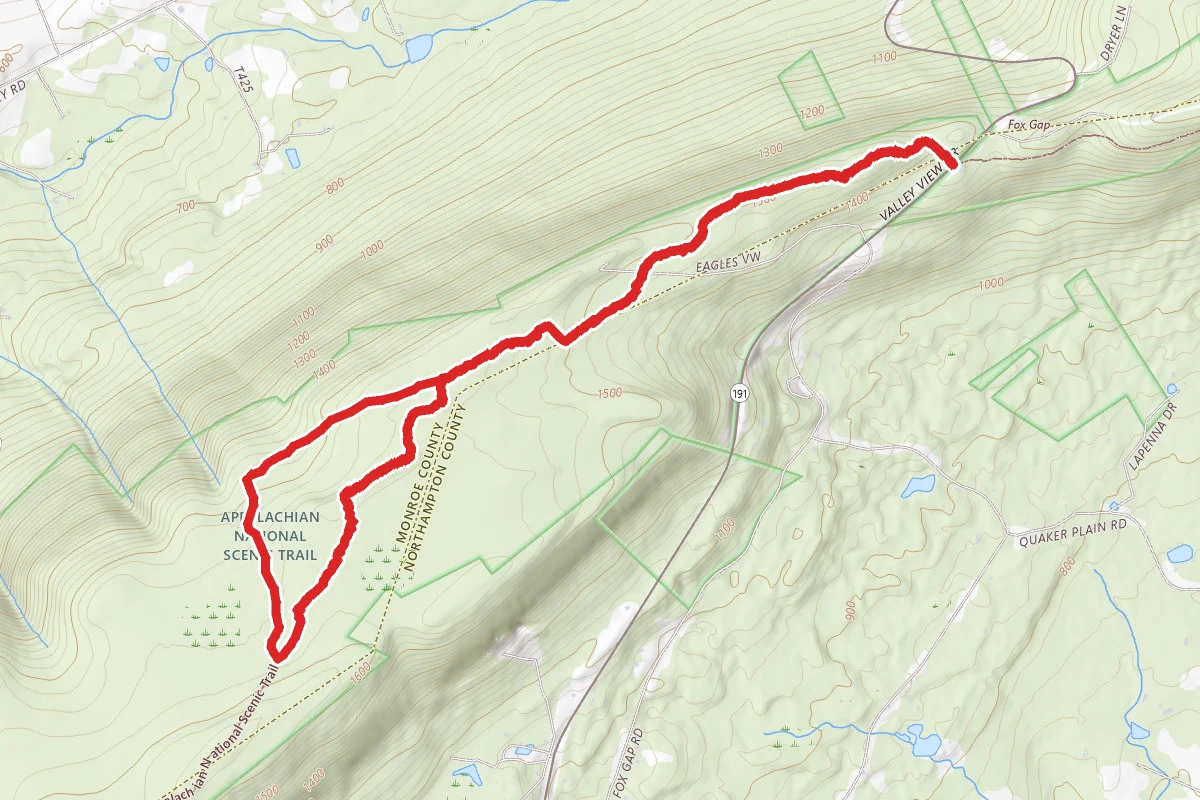Wolf Rocks via Appalachian Trail