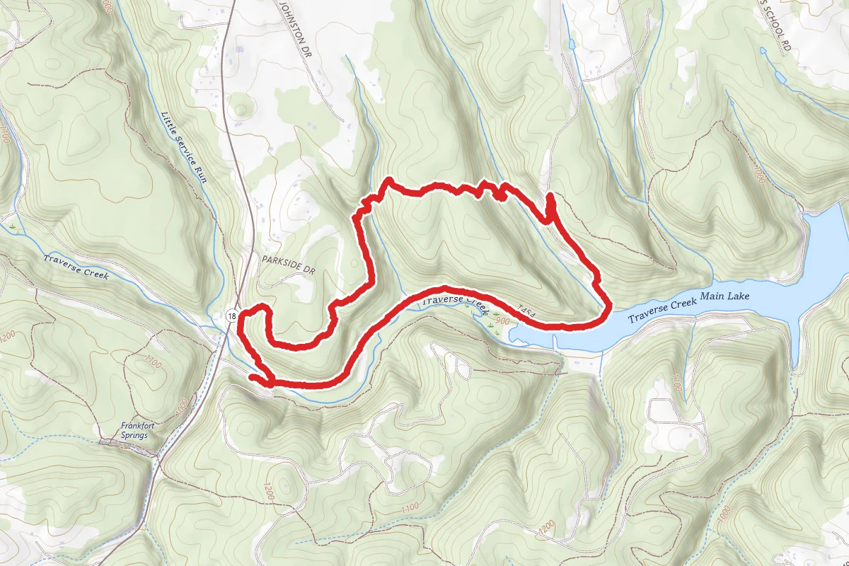Raccoon Creek Forest and Lake Trail Loop