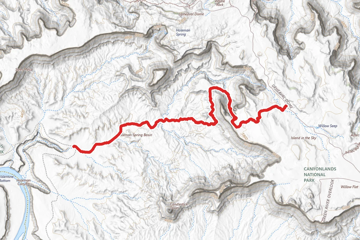 Wilhite route map