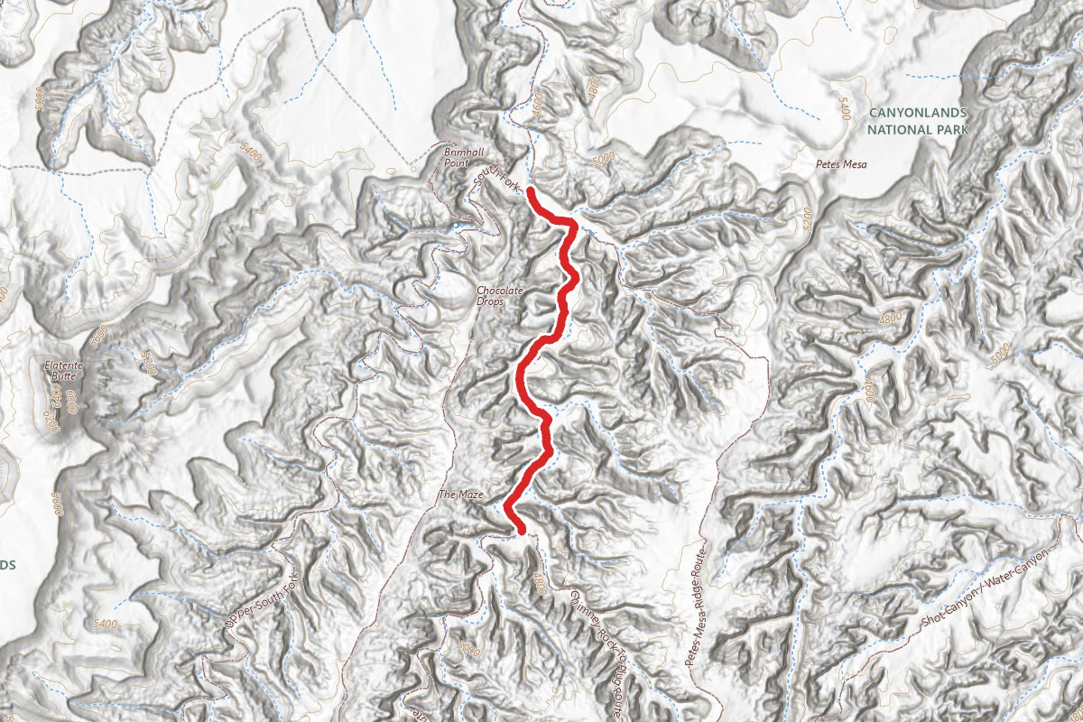 Pictograph Fork Route