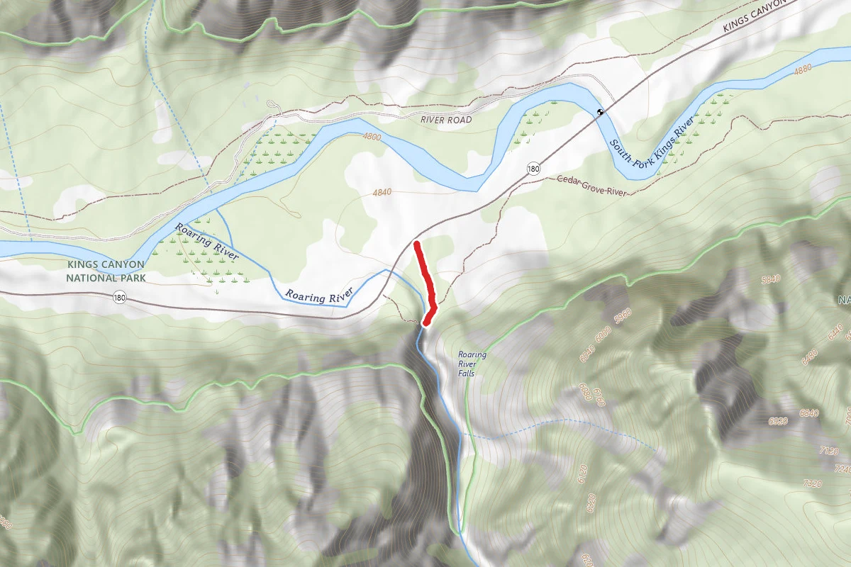 Roaring River Falls Trail