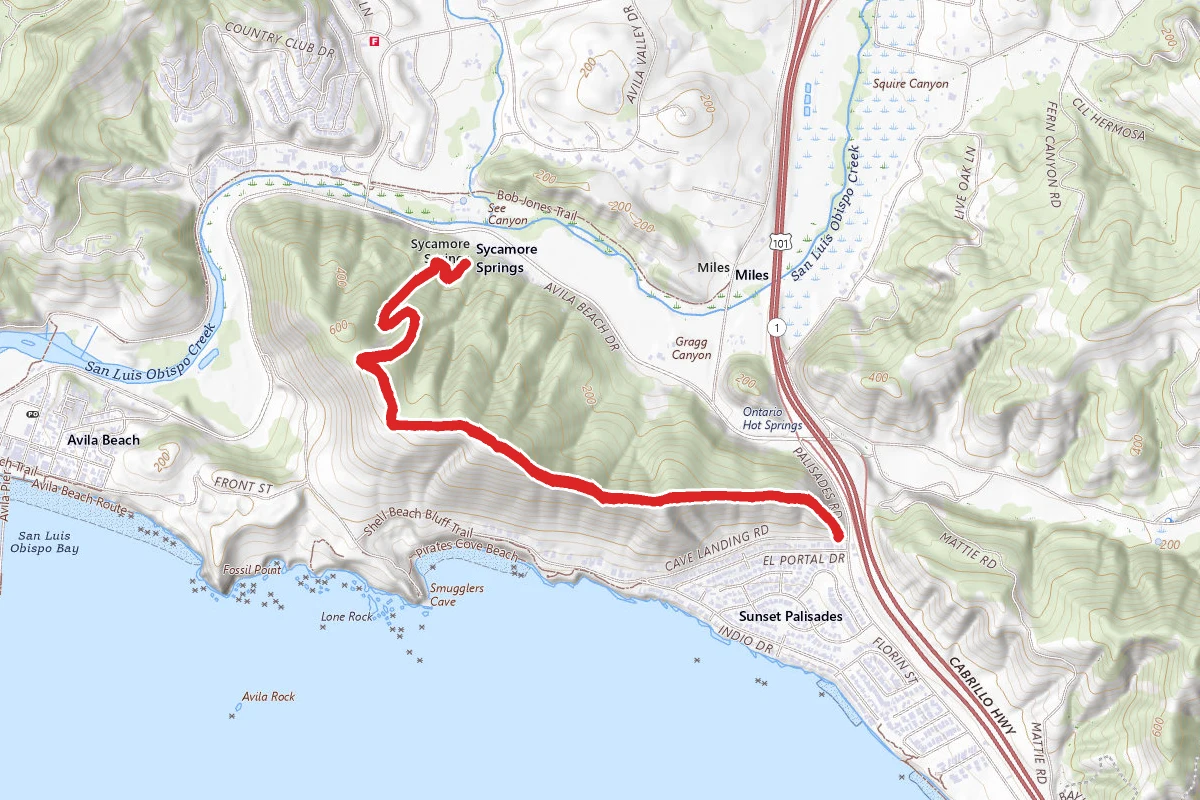 Ontario Ridge Trail via Sycamore Springs
