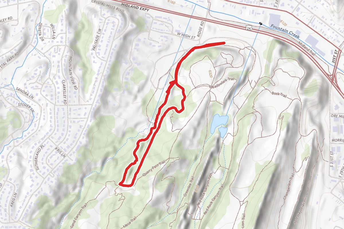 Contemplative Trail to Sand Canyon Trail Loop