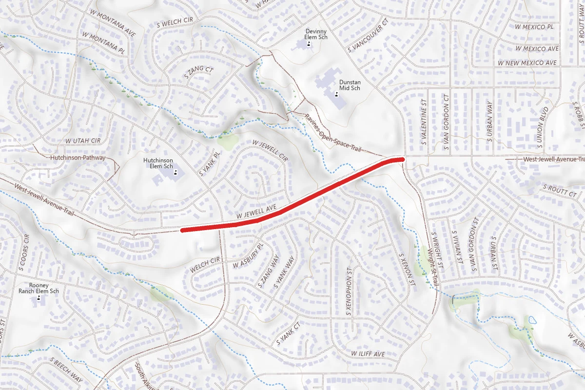 West Jewell Avenue Trail